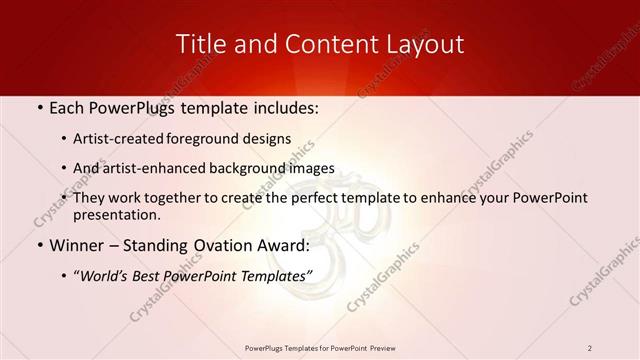 Title and Content presentation slide layout