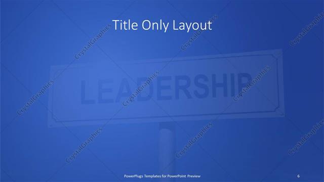 Title Only presentation slide layout