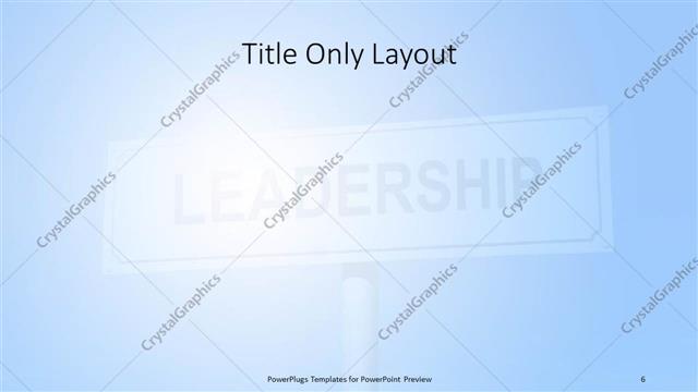 Title Only presentation slide layout