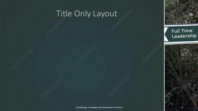Title Only presentation slide layout