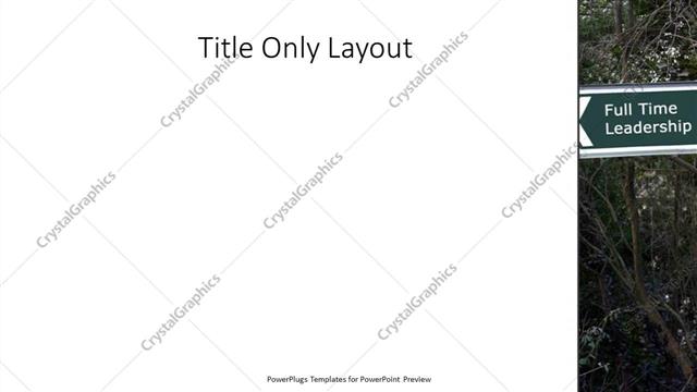 Title Only presentation slide layout