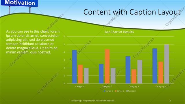 Content with Caption presentation slide layout