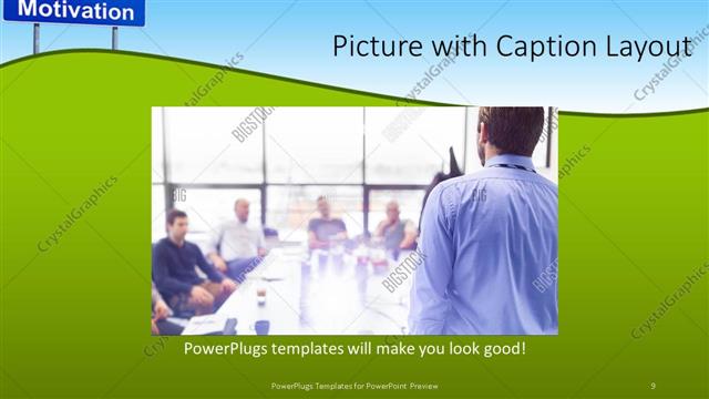 Picture with Caption presentation slide layout