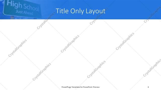 Title Only presentation slide layout