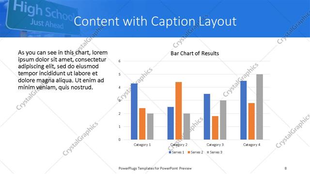 Content with Caption presentation slide layout