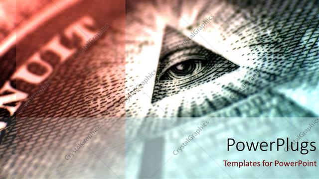  Presentation with pyramid - The sign of one eye with pyramid