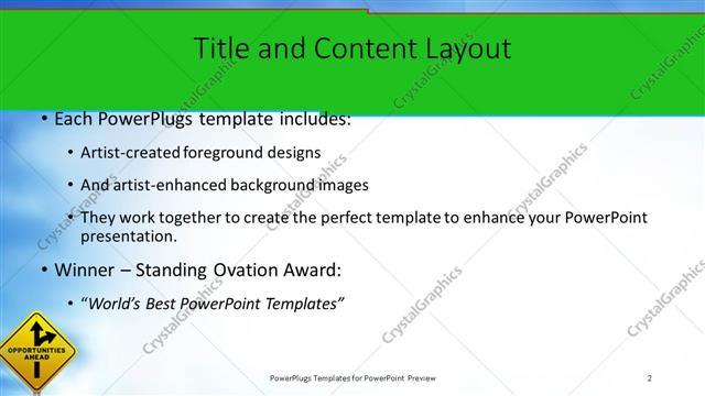 Title and Content presentation slide layout