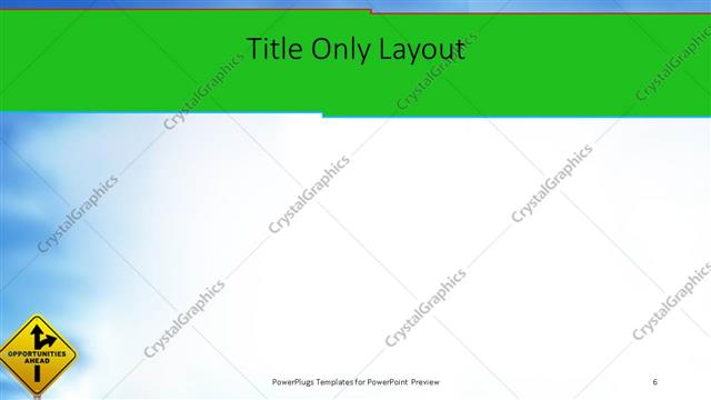 Title Only presentation slide layout
