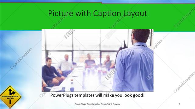 Picture with Caption presentation slide layout