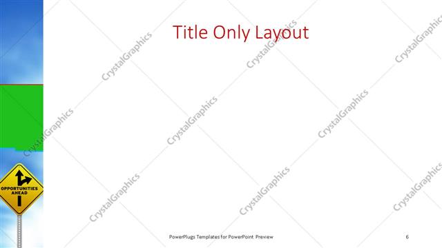 Title Only presentation slide layout