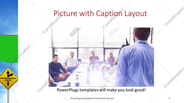 Picture with Caption presentation slide layout