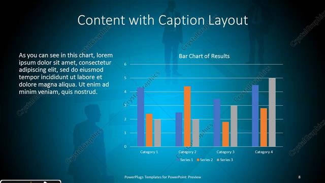 Content with Caption presentation slide layout