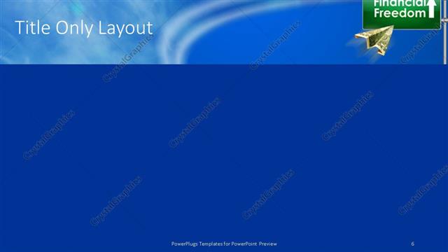 Title Only presentation slide layout