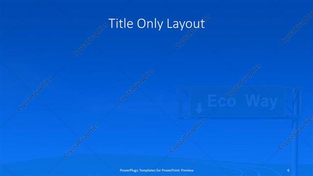 Title Only presentation slide layout