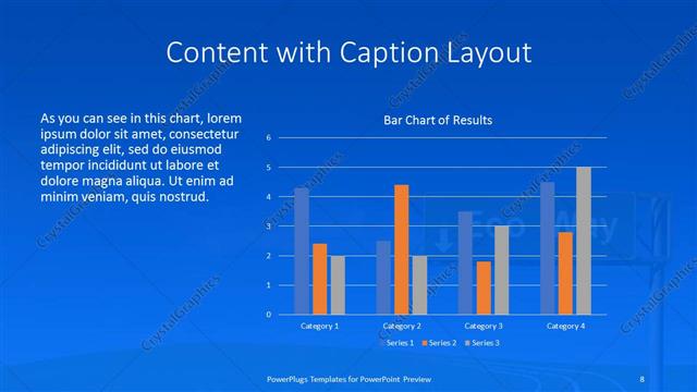 Content with Caption presentation slide layout