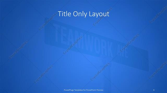 Title Only presentation slide layout