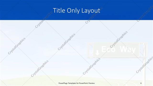 Title Only presentation slide layout