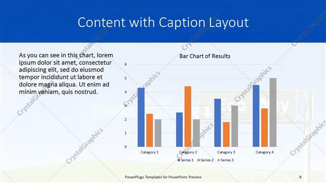 Content with Caption presentation slide layout