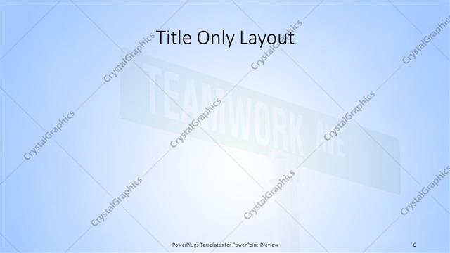Title Only presentation slide layout