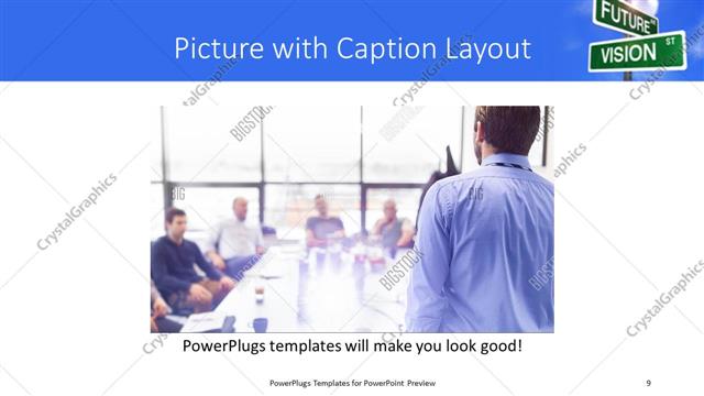 Picture with Caption presentation slide layout