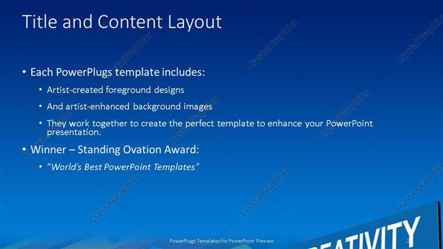 Title and Content presentation slide layout