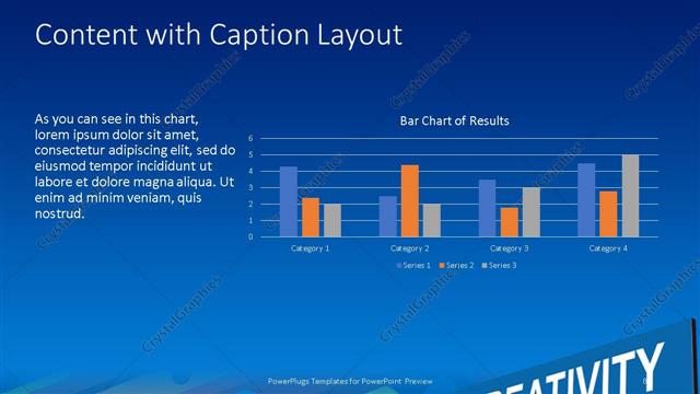 Content with Caption presentation slide layout