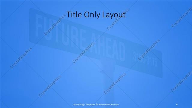 Title Only presentation slide layout
