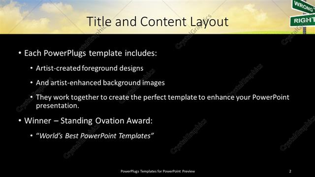 Title and Content presentation slide layout