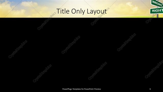 Title Only presentation slide layout