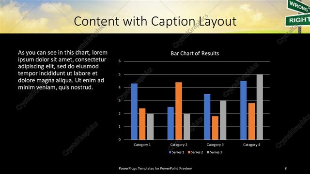 Content with Caption presentation slide layout