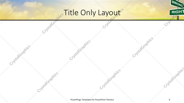 Title Only presentation slide layout