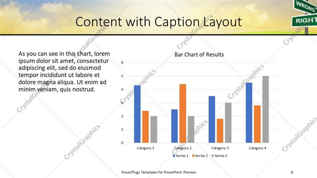 Content with Caption presentation slide layout