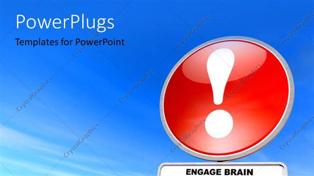  Presentation with think - A sign post with textx thae spell out the words 