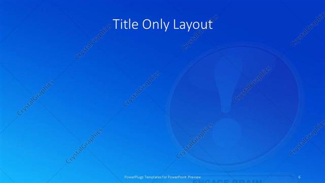 Title Only presentation slide layout