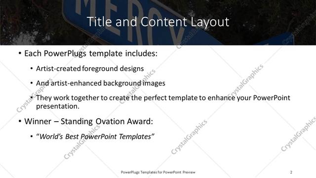 Title and Content presentation slide layout
