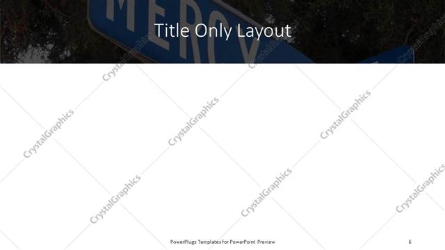 Title Only presentation slide layout