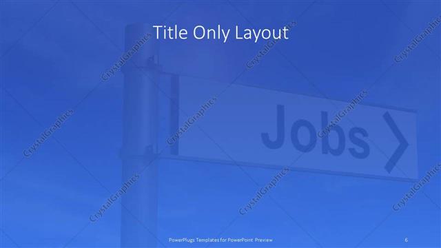 Title Only presentation slide layout