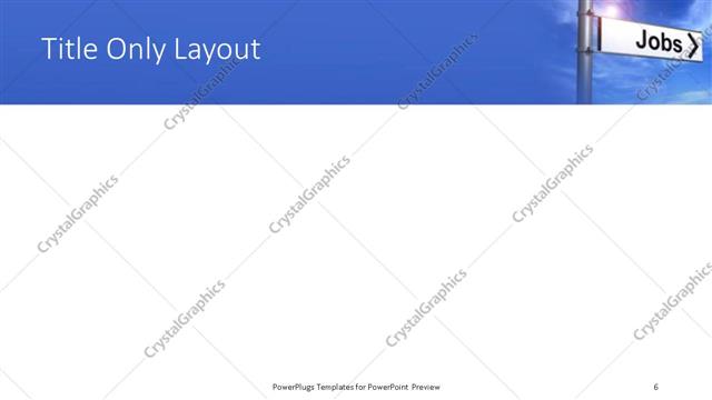 Title Only presentation slide layout