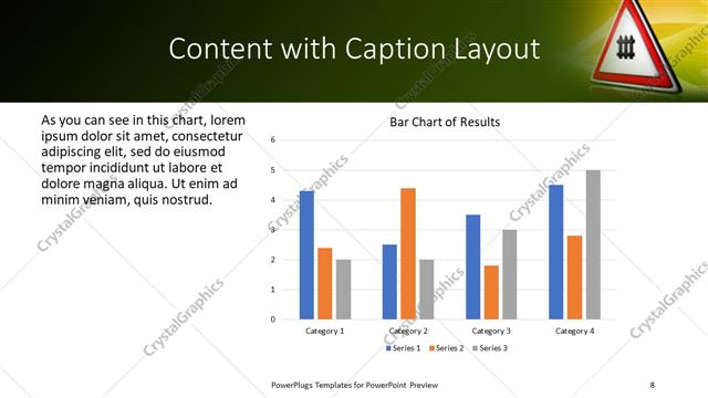 Content with Caption presentation slide layout