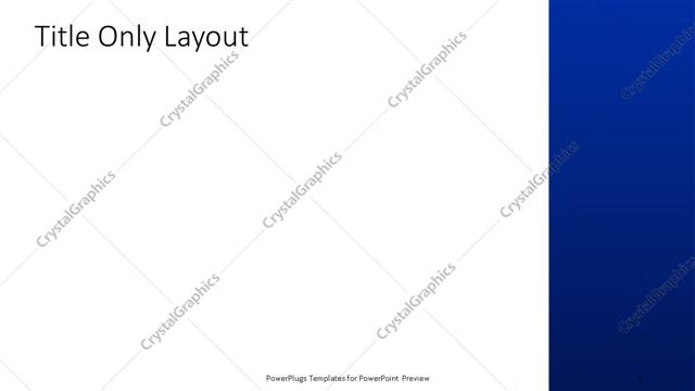 Title Only presentation slide layout