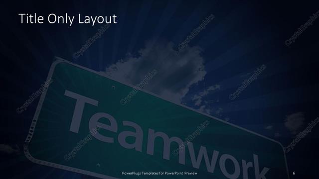 Title Only presentation slide layout