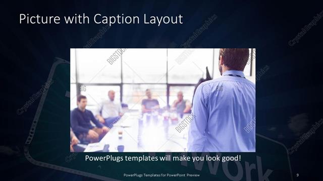 Picture with Caption presentation slide layout