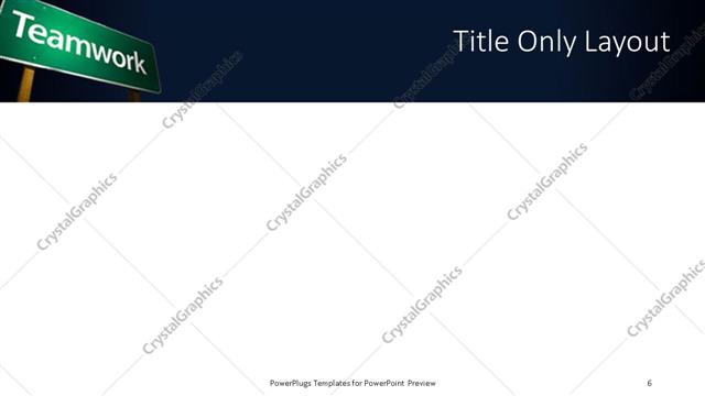Title Only presentation slide layout