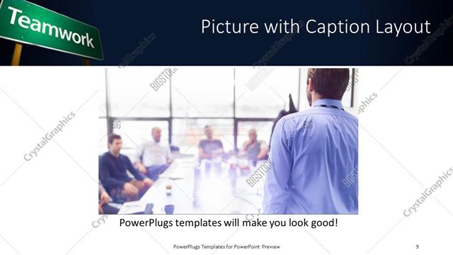 Picture with Caption presentation slide layout