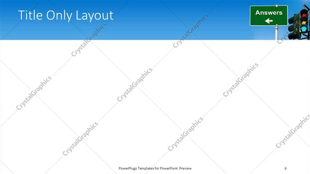 Title Only presentation slide layout