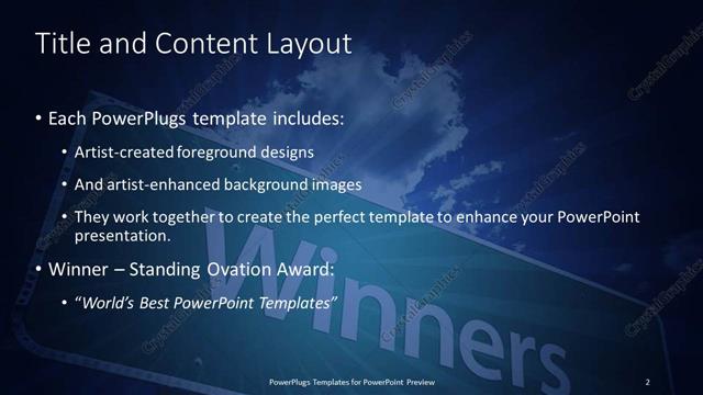 Title and Content presentation slide layout