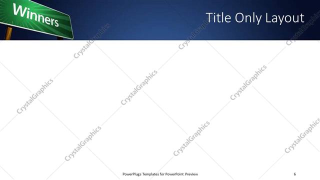 Title Only presentation slide layout