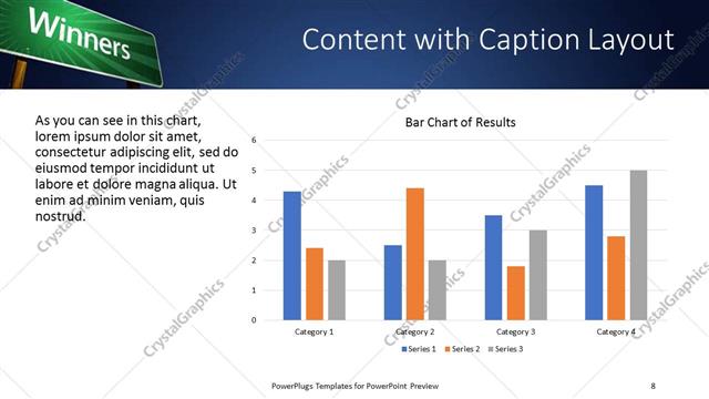 Content with Caption presentation slide layout