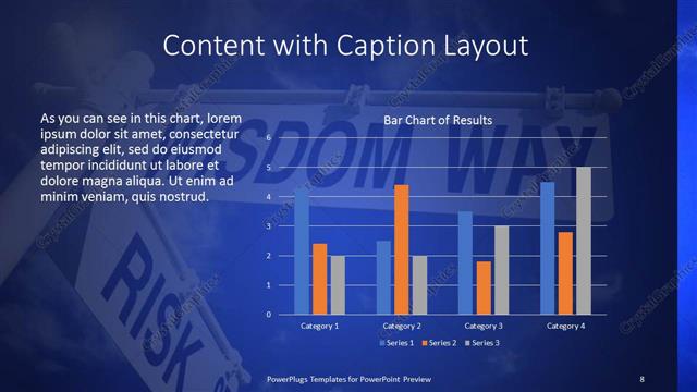 Content with Caption presentation slide layout