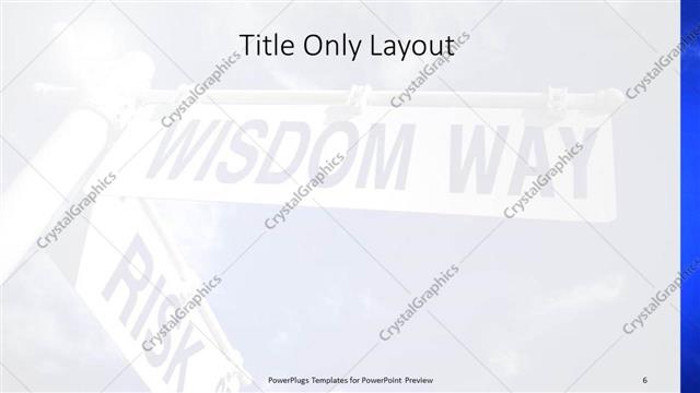 Title Only presentation slide layout